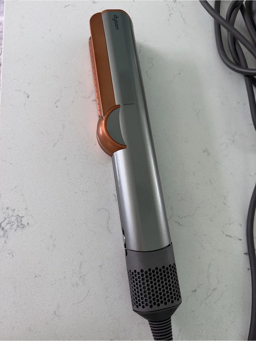 Dyson Airstrait Hair Dryer/Straightener in One Silver and Copper